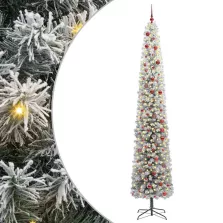   vidaXL Mű karácsonyfa 300 LED-del Zöld 300 cm PVC, acél és műanyag