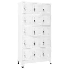  vidaXL világosszürke acél zárható szekrény 90 x 40 x 180 cm