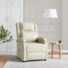 vidaXL fehér műbőr dönthető fotel
