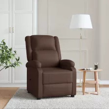 vidaXL barna műbőr dönthető fotel