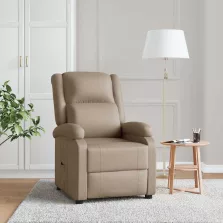 vidaXL kávészínű műbőr dönthető fotel