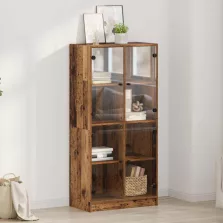 vidaXL Magasfiú Öreg fa 68 x 37 x 142 cm Faanyag