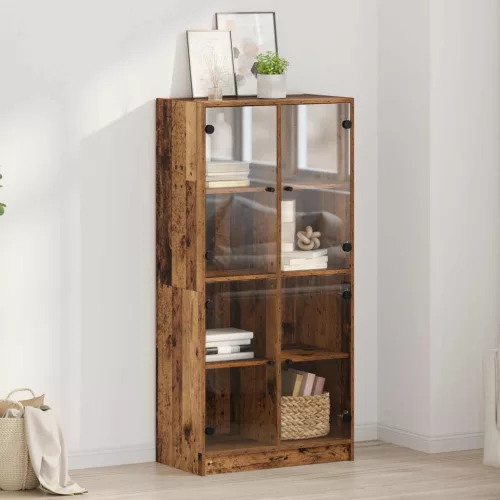 vidaXL Magasfiú Öreg fa 68 x 37 x 142 cm Faanyag