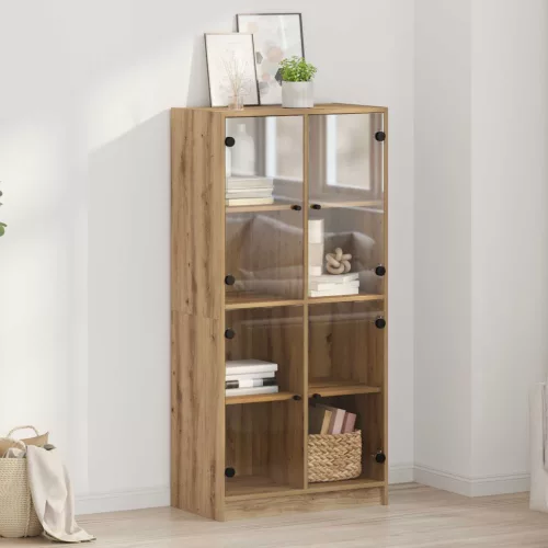 vidaXL Magasfiú Artisan tölgy 68 x 37 x 142 cm Faanyag