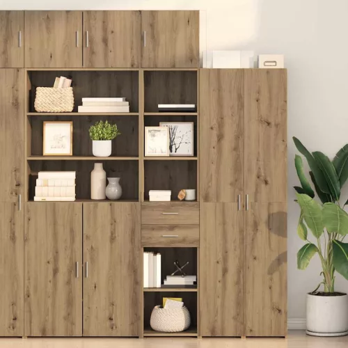 vidaXL Magasfiú fiókkal Artisan tölgy 40 x 42,5 x 185 cm Faanyag