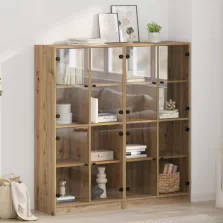   vidaXL Magasfiú 2 pcs Artisan tölgy 68 x 37 x 142 cm Faanyag