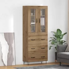   vidaXL Magasfiú fiókkal Artisan tölgy 69,5 x 34 x 90 cm Faanyag