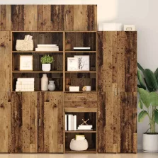   vidaXL Magasfiú Falra szerelhető Öreg fa 50 x 42,5 x 225 cm Faanyag