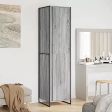   vidaXL Szekrény tárolóval 2 pcs Szürke Sonoma 50 x 50 x 200 cm Faanyag