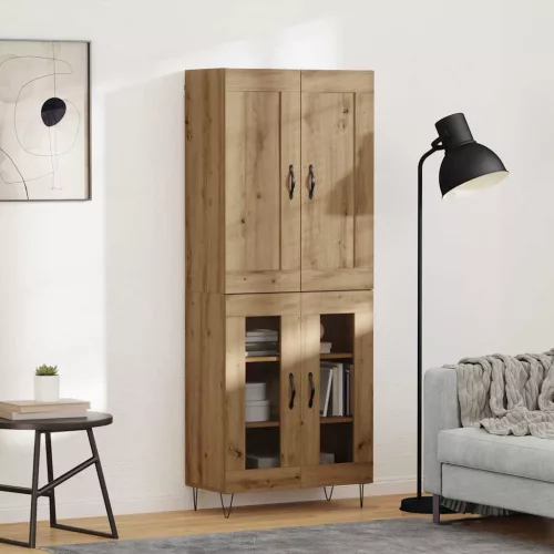 vidaXL Magasfiú Artisan tölgy 69,5 x 34 x 180 cm Faanyag