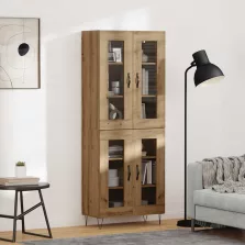 vidaXL Magasfiú Artisan tölgy 69,5 x 34 x 180 cm Faanyag
