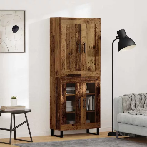 vidaXL Magasfiú Öreg fa 69,5 x 34 x 180 cm Faanyag
