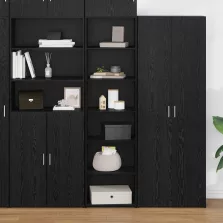 vidaXL Cabinet Fekete tölgy 50 x 41 x 185 cm Faanyag