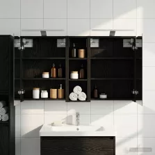   vidaXL Fürdőszobai Szekrény Szett 3 pcs 106 x 16 x 62,5 cm Faanyag