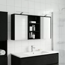   vidaXL Fürdőszobai Szekrény Szett 3 pcs 126 x 16 x 62.5 cm Faanyag