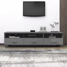   vidaXL HAMAR sötétszürke tömör fenyőfa TV-szekrény 158 x 40 x 40 cm