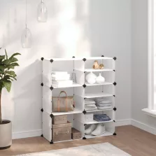   vidaXL átlátszó polipropilén cipőtartó 84 x 31,5 x 93 cm