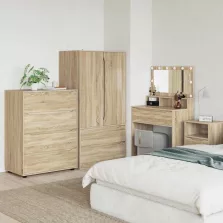   vidaXL Tároló szekrények Sonoma tölgy 80 x 48 x 105 cm Faanyag