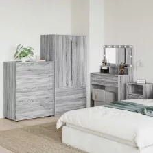   vidaXL Tároló szekrények Szürke Sonoma 80 x 48 x 105 cm Faanyag