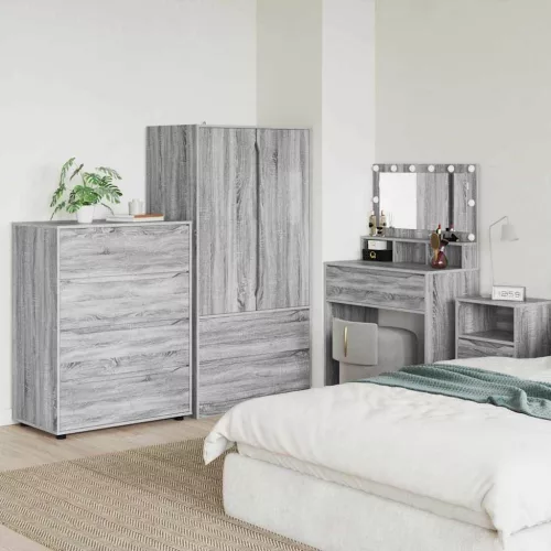 vidaXL Tároló szekrények Szürke Sonoma 80 x 48 x 105 cm Faanyag