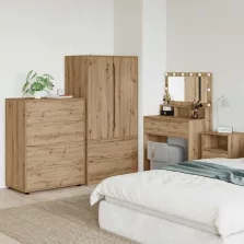   vidaXL Tároló szekrények Artisan tölgy 80 x 48 x 105 cm Faanyag