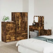  vidaXL Tároló szekrények Füstölt tölgy 60 x 48 x 105 cm Faanyag
