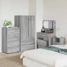   vidaXL Tároló szekrények Szürke Sonoma 60 x 48 x 105 cm Faanyag