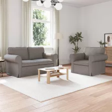 vidaXL Kanapé 2 pcs Tópszínű