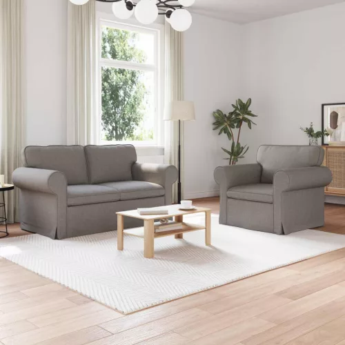 vidaXL Kanapé 2 pcs Tópszínű