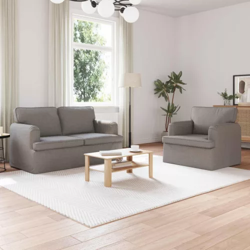 vidaXL Kanapé 2 pcs Tópszínű