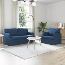 vidaXL Kanapé 2 pcs Kék