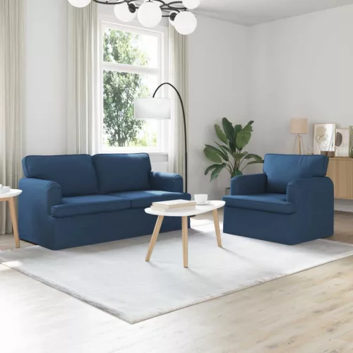 vidaXL Kanapé 2 pcs Kék