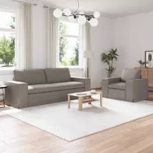 vidaXL Kanapé 2 pcs Tópszínű