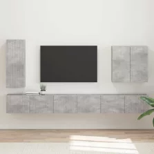vidaXL Falra szerelhető 6 pcs Beton Szürke