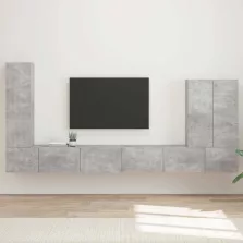 vidaXL Falra szerelhető 6 pcs Beton Szürke