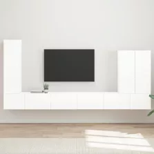 vidaXL Falra szerelhető 6 pcs Magas Fényű Fehér
