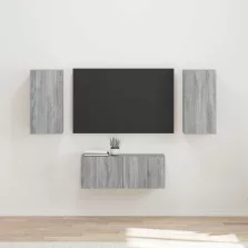 vidaXL TV szekrény garnitúra 6 pcs Szürke Sonoma Faanyag