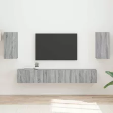 vidaXL TV szekrény garnitúra 5 pcs Szürke Sonoma Faanyag