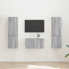 vidaXL TV szekrény garnitúra 5 pcs Szürke Sonoma Faanyag