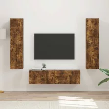   vidaXL TV szekrény garnitúra 6 pcs Füstölt tölgy Faanyag
