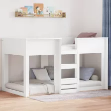 vidaXL Szükidő ágy Fehér 75 x 190 cm Faanyag