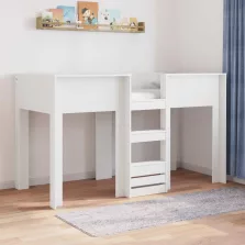 vidaXL Szükidő ágy tárolóval Fehér 75 x 190 cm Faanyag