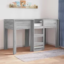   vidaXL Szükidő ágy tárolóval Szürke Sonoma 75 x 190 cm Faanyag