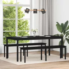 vidaXL Étkezőasztalok Faanyag