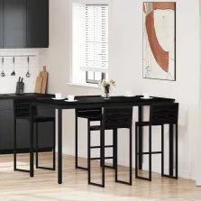 vidaXL Étkezőasztalok Faanyag