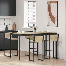 vidaXL Étkezőasztalok Faanyag