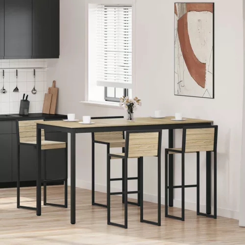 vidaXL Étkezőasztalok Faanyag