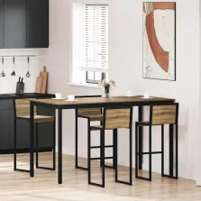 vidaXL Étkezőasztalok Faanyag