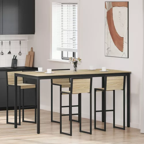 vidaXL Étkezőasztalok Faanyag