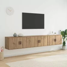   vidaXL Fali TV szekrény szett 3 pcs Artisan tölgy 80 x 34,5 x 40 cm
